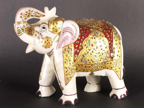 Handcrafted Marble Elephant