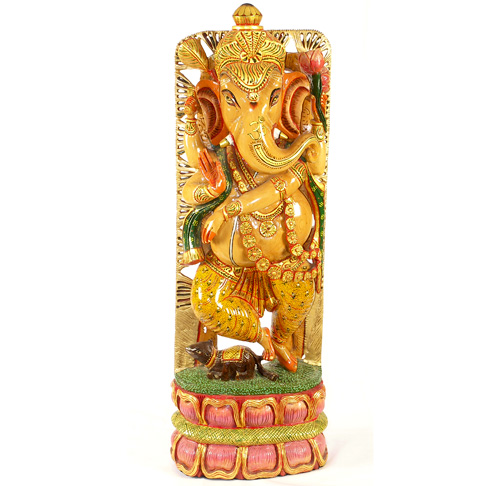 Magnificient Wooden Ganesha