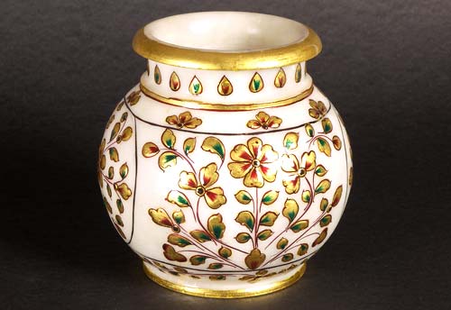 Marble Floral Pot