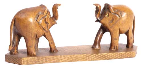 Raging Elephants Statues
