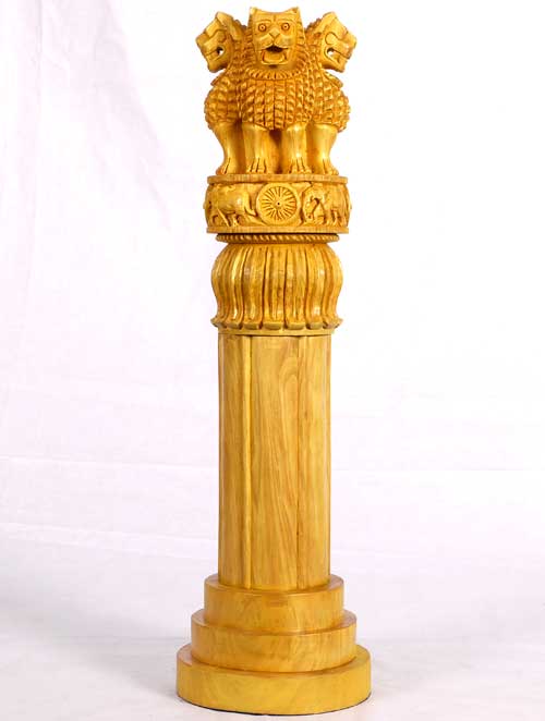 Wooden Ashoka Pillar