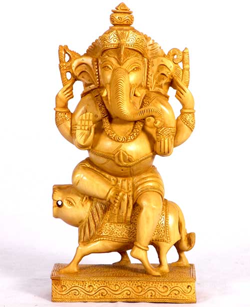 Wooden Ganesha