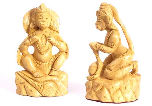 Wooden Hanuman
