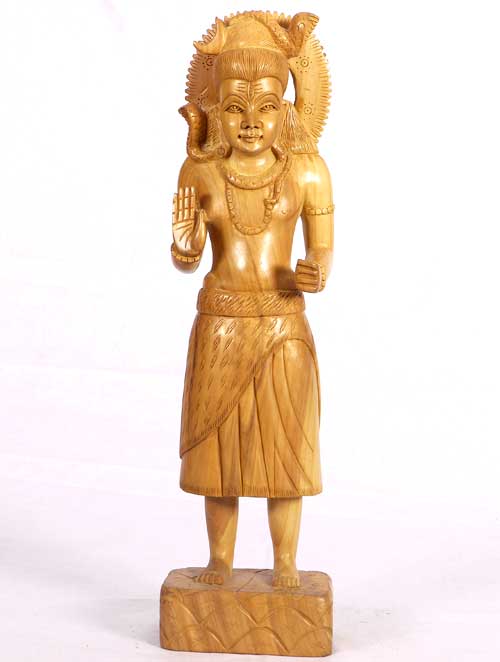 Wooden Statue of Shiva