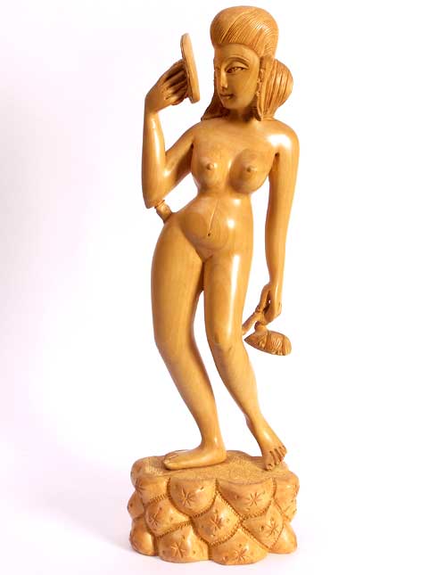 Wooden Woman Statue