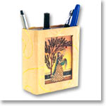 Pen Holder with Gem Stone Painting