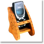 Wooden Mobile Holder
