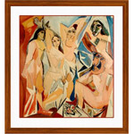 Les Mademoiselles Avignon Glass Painting