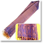 Blue-Violet Silk Stole