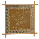 LORD GANESH DANCING ON�HARD BOARD