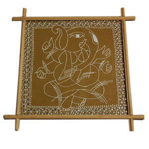 Antique Finish Wooden Box (Silver Star 6 x 4 inche)