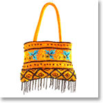 Designer Orange Handbag