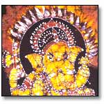 Designer Ganesha Batik Painting