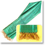 Green Silk Stole