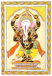 Krishna churns butter