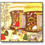 Lively Morning-Folk Painting