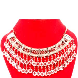 Round Necklace with stones Style

