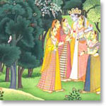 Radha Longing Miniature Painting