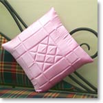 Satin Pink Cushion Cover