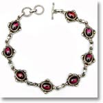 Silver Garnet Bracelet