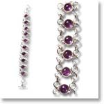 Amethyst Silver Bracelet