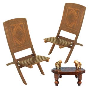 Wooden Chair set and Choki