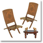 Embossed Chair Set with a chowki