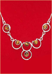 Tiger Eye Necklace:The Princess Collection
