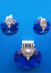 Blue gemstone jewelry