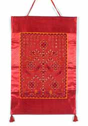 Red Silk Wall Hanging