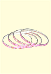 Jhilmil Chuddi 4 Set Pink