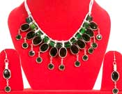 Green stone necklace