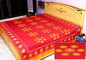 Red Cotton Bed Spread