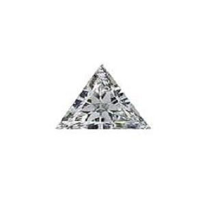 White American Diamond Triangle Cut